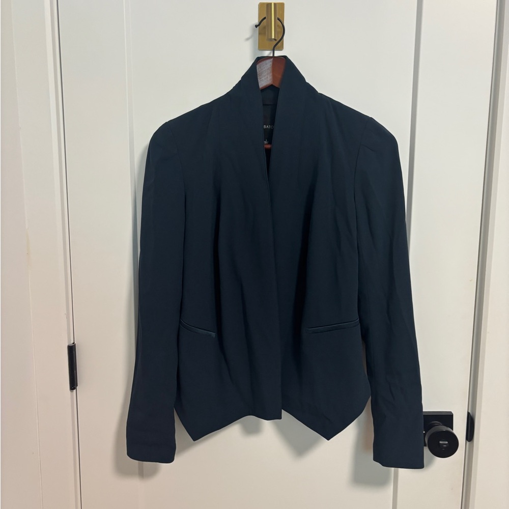 Babaton Cropped Teal Blazer